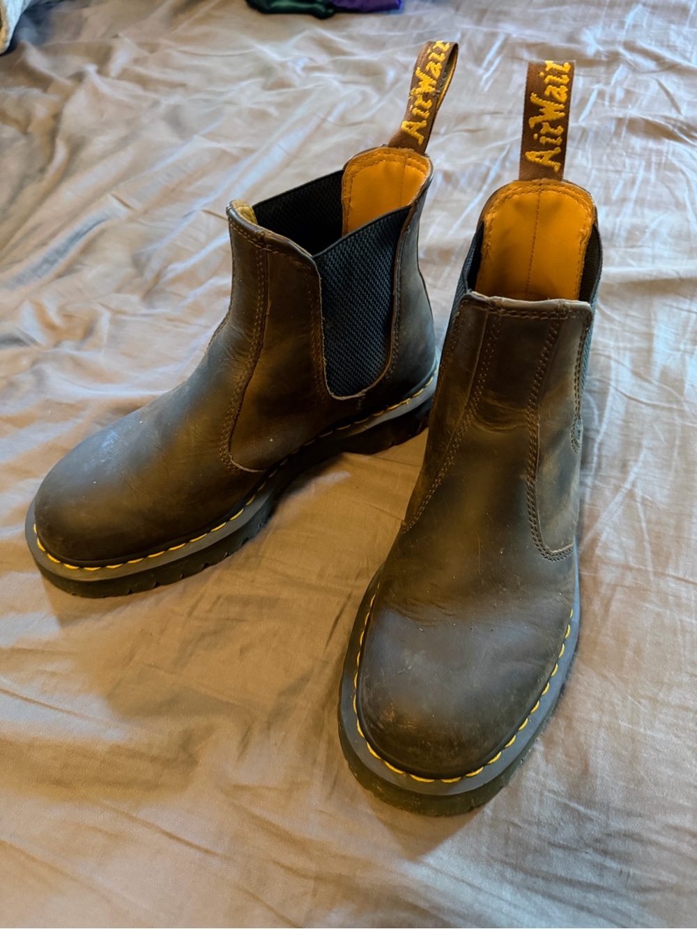 Dr Martens brown pull on- grunge, 1990s, bikercore, cottagecore
